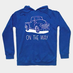 vintage car cartoon drawing Hoodie